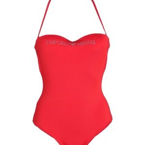 EMPORIO ARMANI  One-piece Swimsuit Sz XL Red